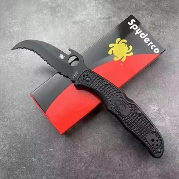 C12 Outdoor Portable EDC Folding Knife with Full Teeth Multi-functional Buddy - Image 3