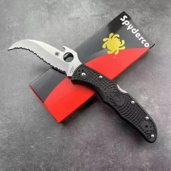 C12 Outdoor Portable EDC Folding Knife with Full Teeth Multi-functional Buddy - Image 2