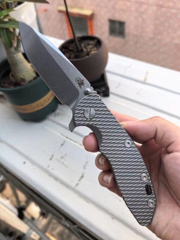 Green Stab Schindler XM18 titanium alloy EDC outdoor folding knife
