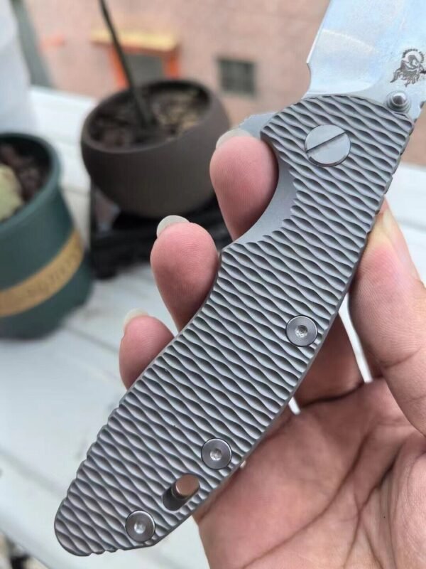 Green Stab Schindler XM18 titanium alloy EDC outdoor folding knife - Image 6