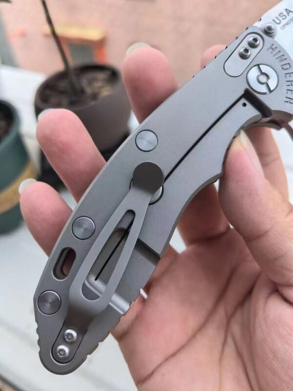 Green Stab Schindler XM18 titanium alloy EDC outdoor folding knife - Image 2
