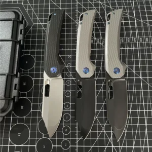 Tyrannosaurus M390 powder steel titanium alloy handle camping outdoor EDC folding knife