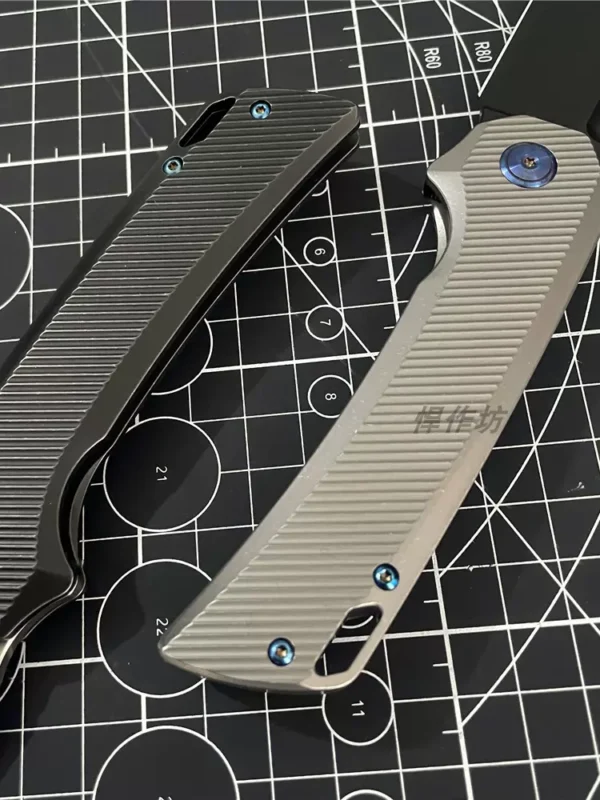 Tyrannosaurus M390 powder steel titanium alloy handle camping outdoor EDC folding knife - Image 5