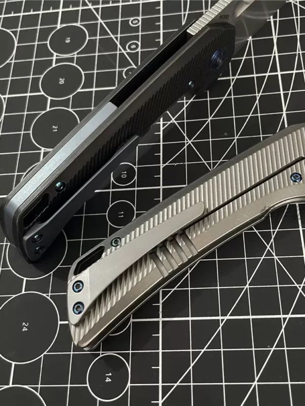 Tyrannosaurus M390 powder steel titanium alloy handle camping outdoor EDC folding knife - Image 4