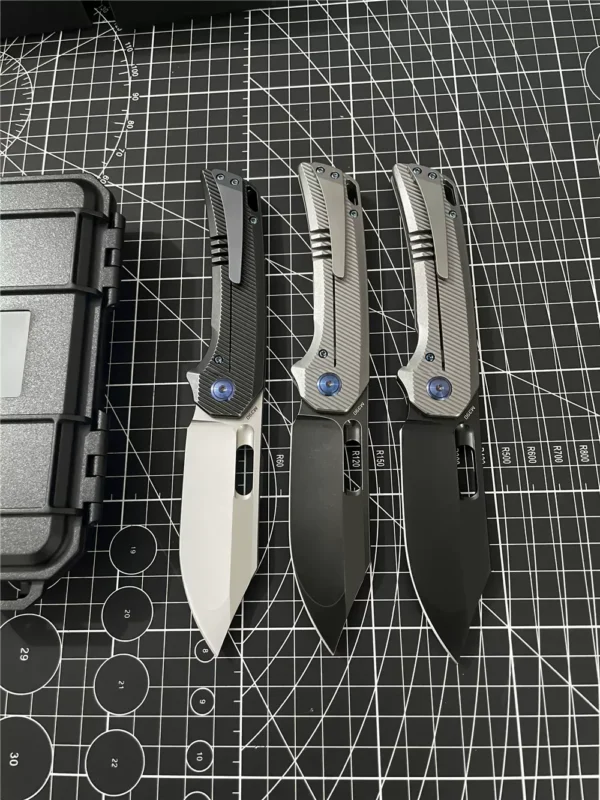 Tyrannosaurus M390 powder steel titanium alloy handle camping outdoor EDC folding knife - Image 2