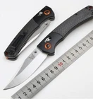 Wooden handle BM Butterfly 15080 outdoor camping fruit knife portable pocket folding knife
