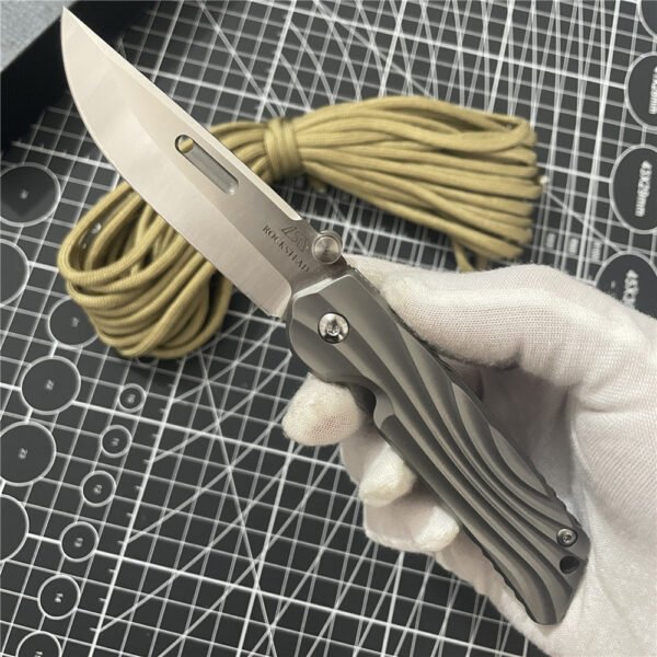 Hanada Yoichi titanium alloy folding Knife Camping Outdoor EDC portable pocket knife - Image 6