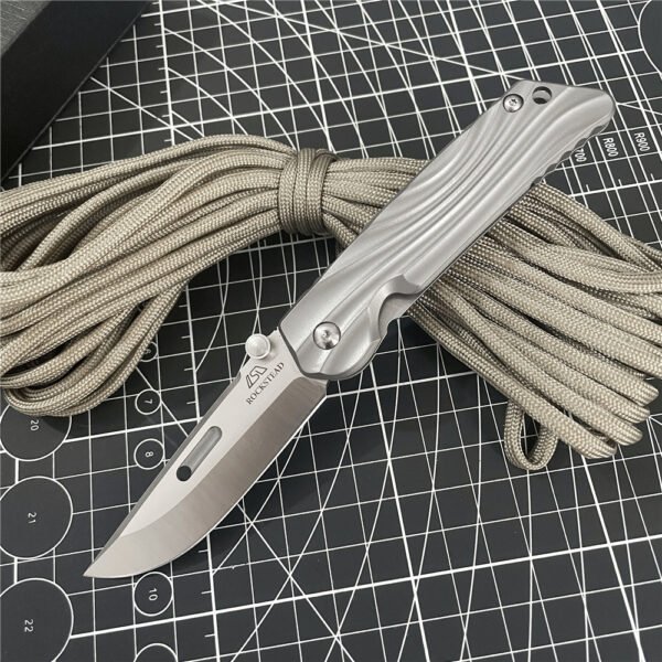 Hanada Yoichi titanium alloy folding Knife Camping Outdoor EDC portable pocket knife - Image 2