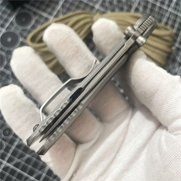 Hanada Yoichi titanium alloy folding Knife Camping Outdoor EDC portable pocket knife - Image 9