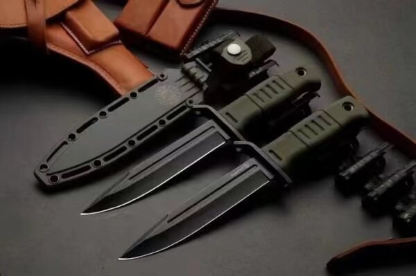 Russian KIZLYAR outdoor portable knife with Black chromium anti-reflective coatingK sheath - Image 3