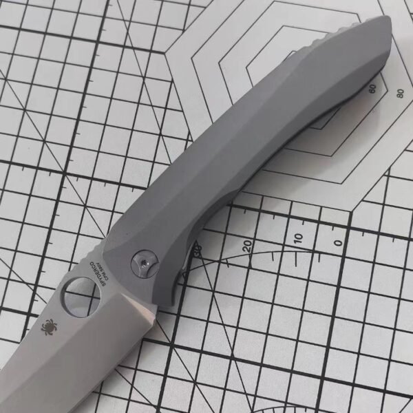 Spider C238TIP titanium alloy handle high-hardness outdoor EDC folding knife - Image 8