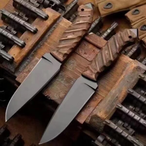 Outdoor camping knife: High-hardness alloy one-piece steel EDC straight knife - Image 3
