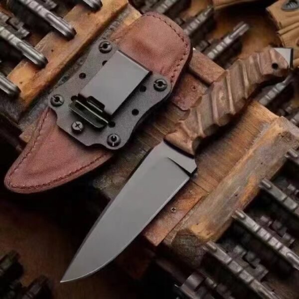 Outdoor camping knife: High-hardness alloy one-piece steel EDC straight knife - Image 2