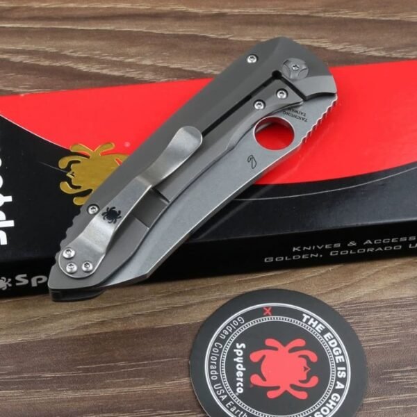 Spider C238TIP titanium alloy handle high-hardness outdoor EDC folding knife - Image 2