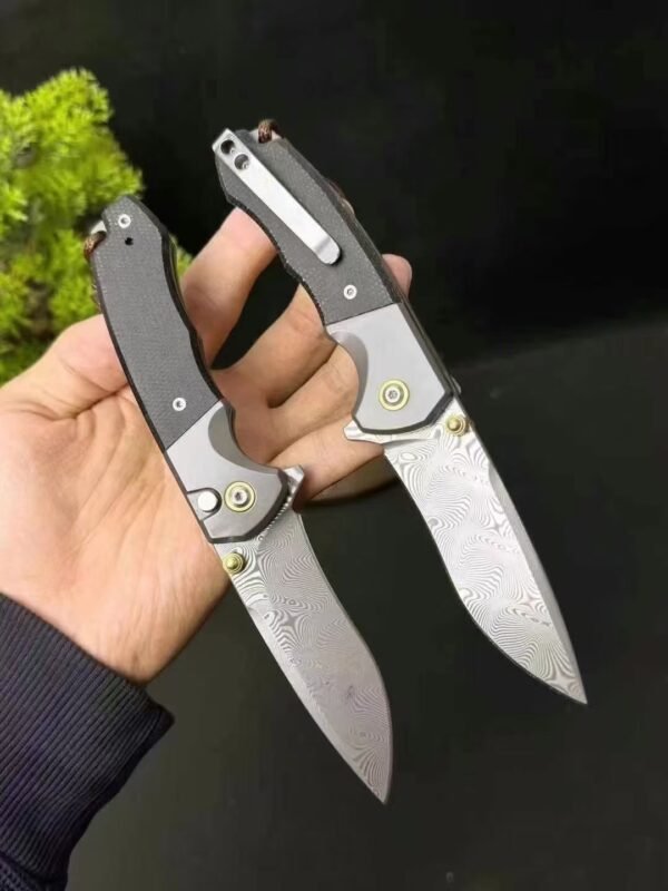 Hot selling [Climber · Damascus Steel] 60HRC EDC outdoor folding knife - Image 9