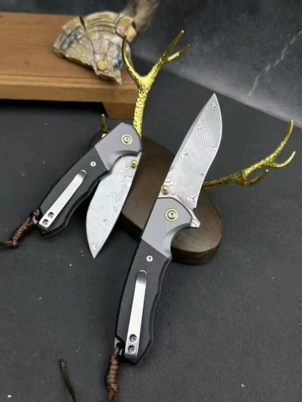 Hot selling [Climber · Damascus Steel] 60HRC EDC outdoor folding knife - Image 7