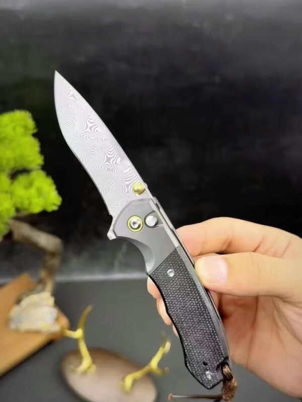 Hot selling [Climber · Damascus Steel] 60HRC EDC outdoor folding knife - Image 6