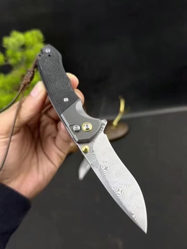 Hot selling [Climber · Damascus Steel] 60HRC EDC outdoor folding knife - Image 3