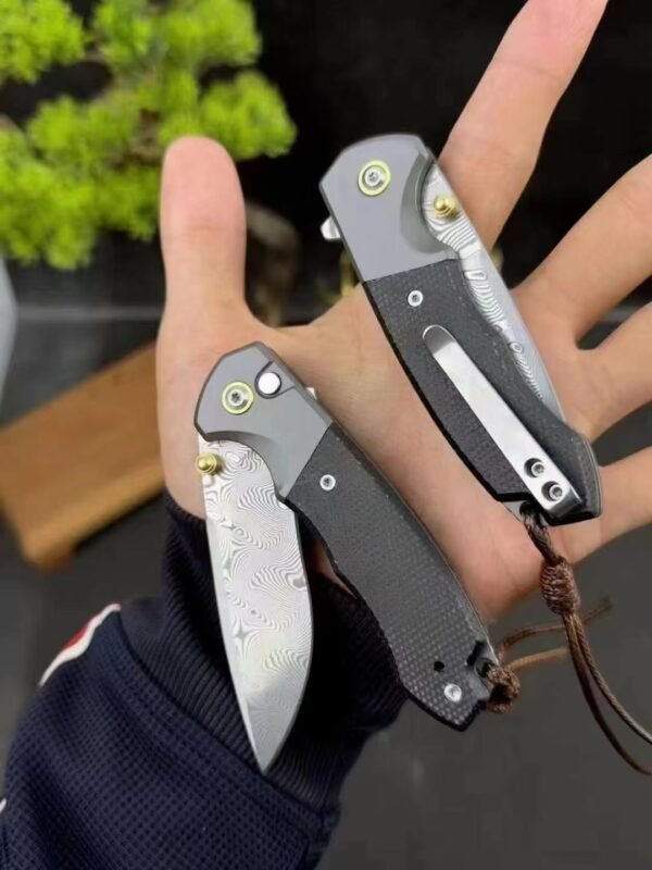 Hot selling [Climber · Damascus Steel] 60HRC EDC outdoor folding knife - Image 2