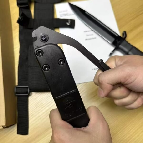 AK12 Multi-functional EDC Knife for Outdoor Equipped with Durable ABS Sheath - Image 6