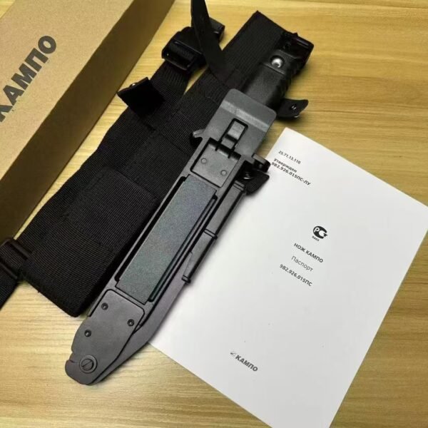 AK12 Multi-functional EDC Knife for Outdoor Equipped with Durable ABS Sheath - Image 4