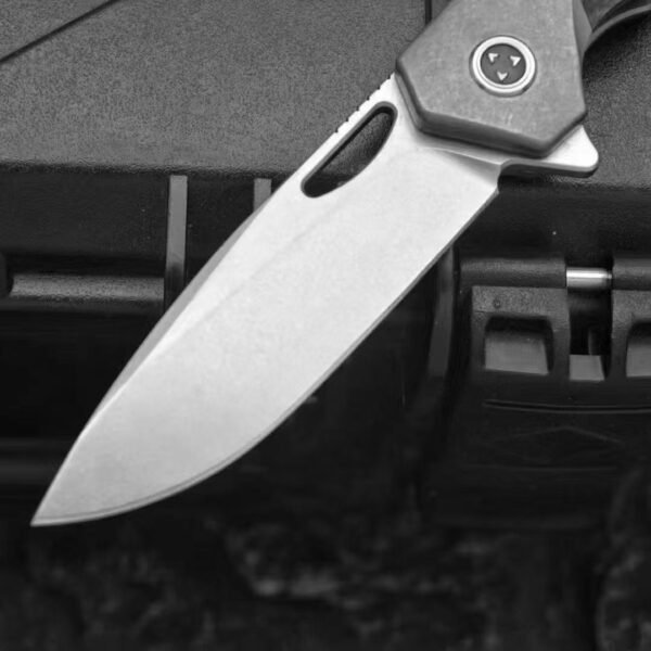 [TimeSpace SK4904] Original Button Lock Folding Knife 154CM Steel with Heat Treatment - Image 3