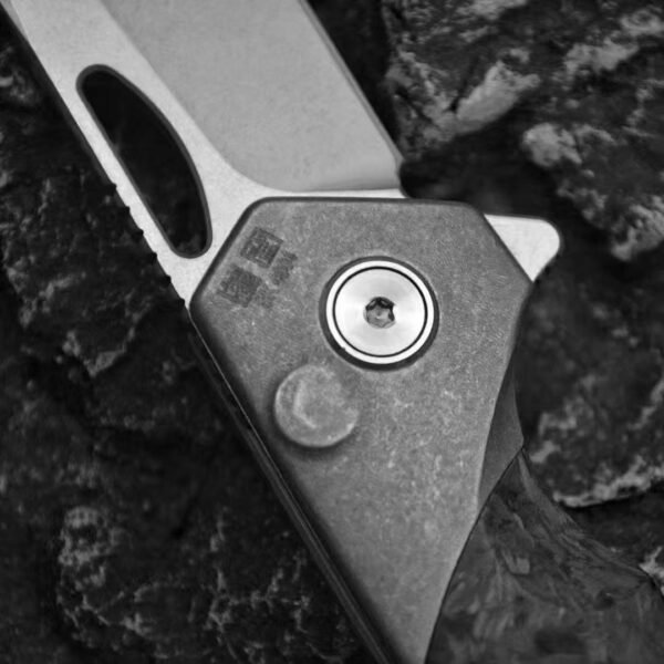 [TimeSpace SK4904] Original Button Lock Folding Knife 154CM Steel with Heat Treatment - Image 2