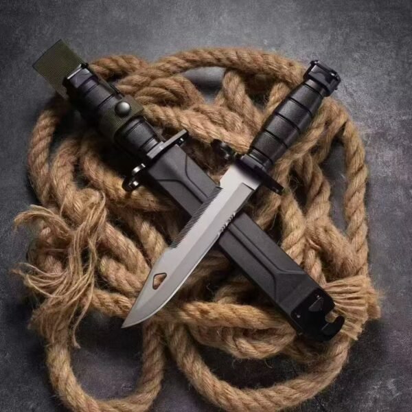 Chinese 191-1 Type New Bayonet - 9CR18MOV Steel with Gray Titanium Coating ABS Handle - Image 7