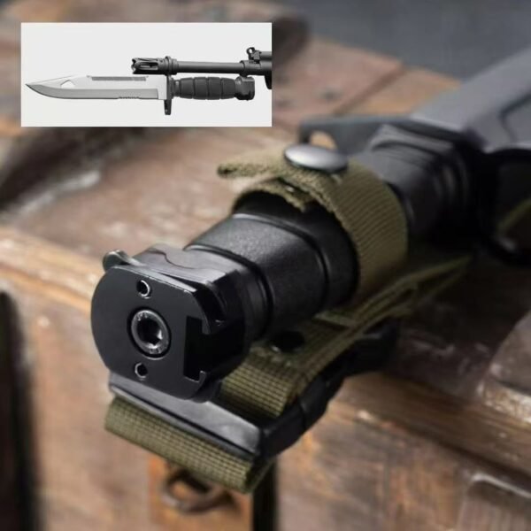 Chinese 191-1 Type New Bayonet - 9CR18MOV Steel with Gray Titanium Coating ABS Handle - Image 6