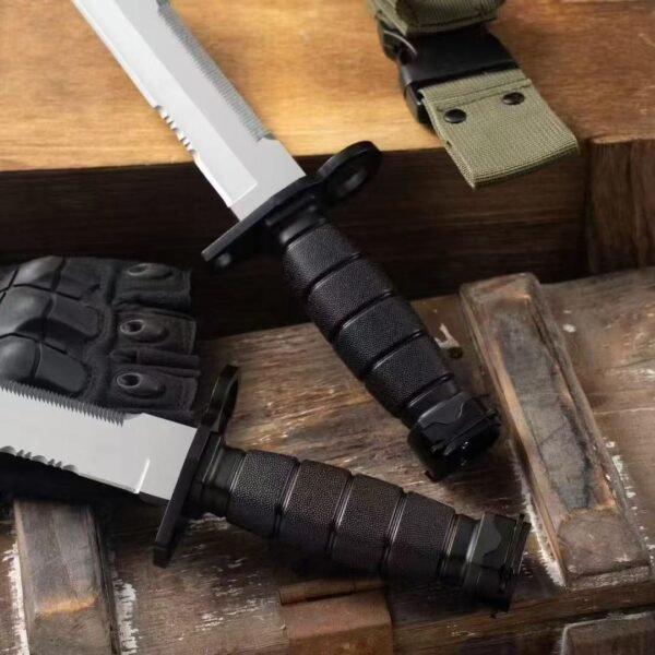 Chinese 191-1 Type New Bayonet - 9CR18MOV Steel with Gray Titanium Coating ABS Handle - Image 5