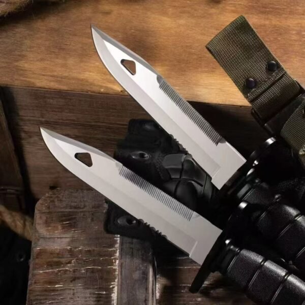 Chinese 191-1 Type New Bayonet - 9CR18MOV Steel with Gray Titanium Coating ABS Handle - Image 2