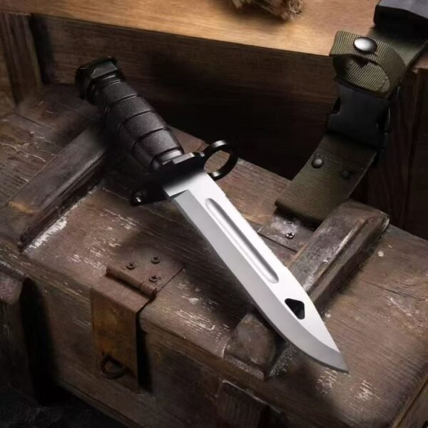 Chinese 191-1 Type New Bayonet - 9CR18MOV Steel with Gray Titanium Coating ABS Handle - Image 8