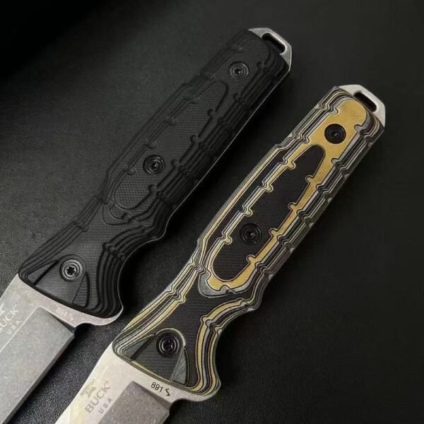 New Buck-891 Ground Combat Fixed Blade Knife - DC53 Steel Blade G10 Handle - Image 6