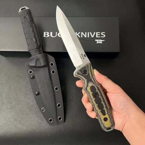 New Buck-891 Ground Combat Fixed Blade Knife - DC53 Steel Blade G10 Handle - Image 5