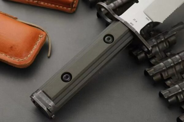 Rare Strider ZT-9 EDC Outdoor Fixed Blade Knife DC53 Steel Blade Nylon Fiberglass Handle Sheath - Image 6