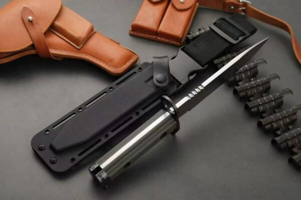 Rare Strider ZT-9 EDC Outdoor Fixed Blade Knife DC53 Steel Blade Nylon Fiberglass Handle Sheath - Image 5