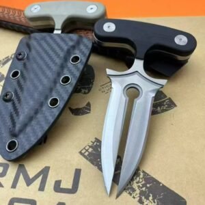 Defender-Dual Killer Knuckle Duster EDC Outdoor Tool - DC53 Steel 60HRC Sandblasted