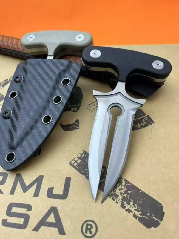 Defender-Dual Killer Knuckle Duster EDC Outdoor Tool - DC53 Steel 60HRC Sandblasted