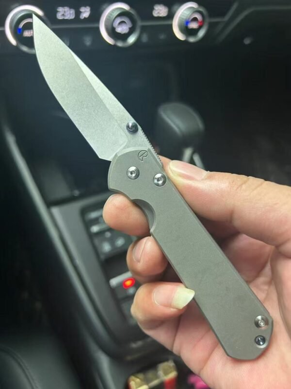 Green Thorn Edition Chris Reeve Small Sebenza - VG10 Steel Blade TC4 Titanium Handle - Image 10