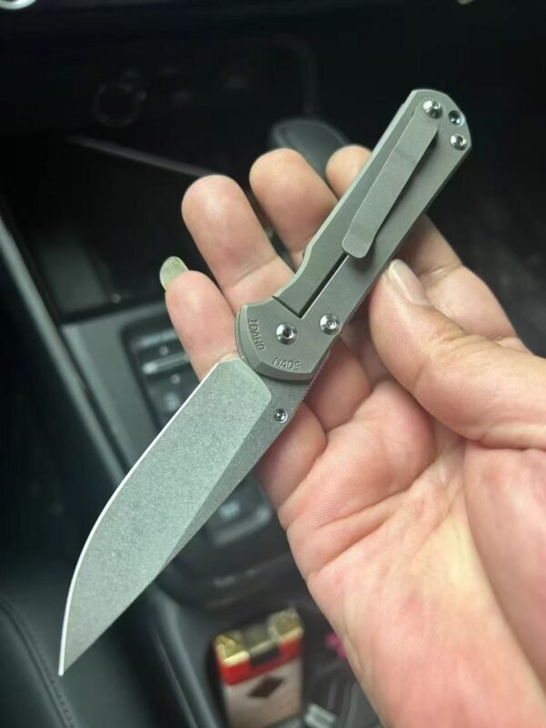 Green Thorn Edition Chris Reeve Small Sebenza - VG10 Steel Blade TC4 Titanium Handle - Image 6