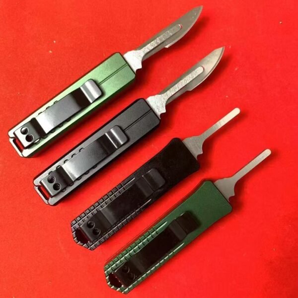 Microtech Straight-Out Mini Scalpel - with 10pcs #23 Scalpel Blades T6-6061 Aircraft Aluminum Handle - Image 6