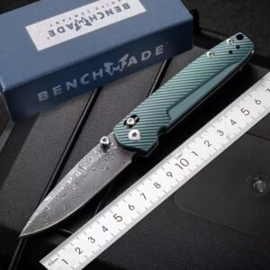 Benchmade 485 Titanium Limited Edition - Imported Japanese Coreless Damascus Steel Blade