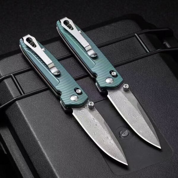 Benchmade 485 Titanium Limited Edition - Imported Japanese Coreless Damascus Steel Blade - Image 5
