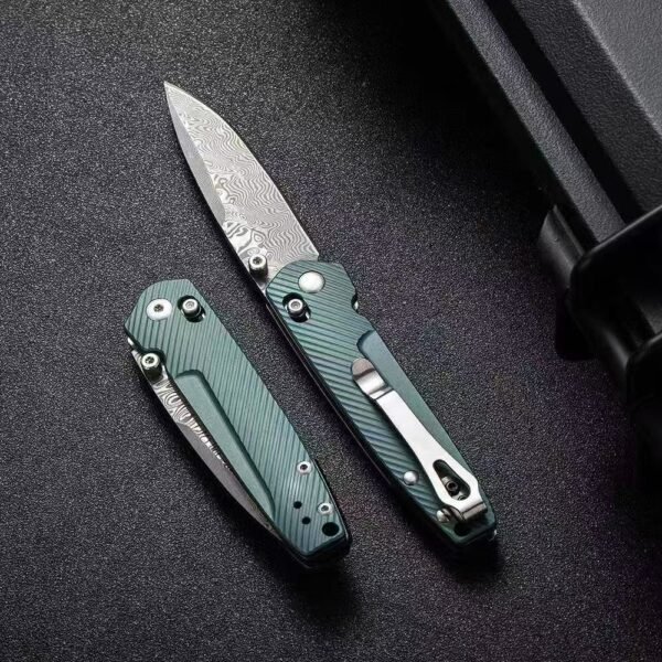 Benchmade 485 Titanium Limited Edition - Imported Japanese Coreless Damascus Steel Blade - Image 3