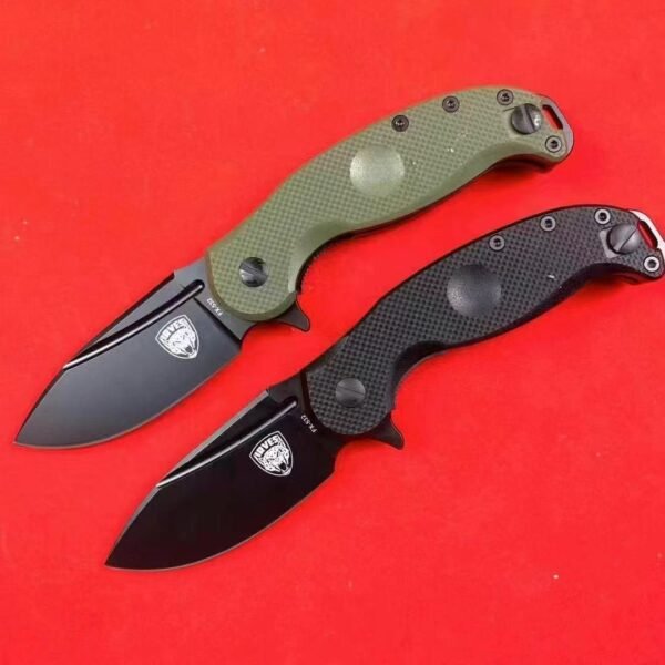 Italian Fox LRVES Ives Tactical Heavy Folding Knife 9Cr18MoV Steel Blade Blackening Finish - Image 9