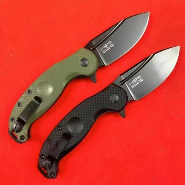 Italian Fox LRVES Ives Tactical Heavy Folding Knife 9Cr18MoV Steel Blade Blackening Finish - Image 8