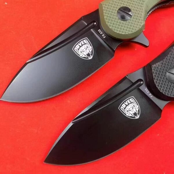 Italian Fox LRVES Ives Tactical Heavy Folding Knife 9Cr18MoV Steel Blade Blackening Finish - Image 7