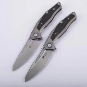 Kevin VENOM-Lone Ranger Folding Knife - M390 Steel Blade Titanium+Carbon Fiber Handle
