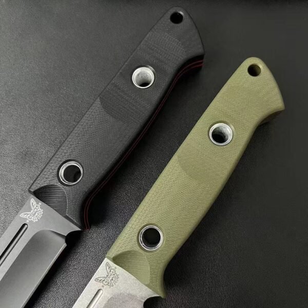 New Benchmade 163 Knife - S30V Steel Blade with Stonewash/Black Titanium Finish G10 Handle - Image 7