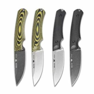 BUCK 663 Small Fixed Blade Knife - DC53 Steel Blade with Stonewash/Black Stonewash Finish